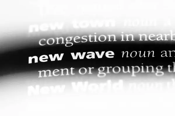 Parola New Wave Dizionario Concetto New Wave — Foto Stock