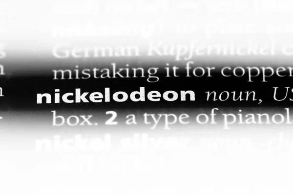 Palabra Nickelodeon Diccionario Concepto Nickelodeon —  Fotos de Stock