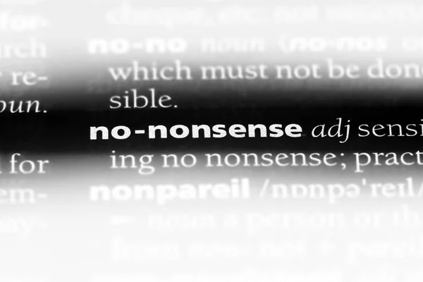 Nonsense Word Dictionary Nonsense Concept — Stock Photo, Image