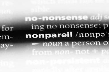 eşsiz tek kelimeyle bir sözlük. eşsiz konsepti.