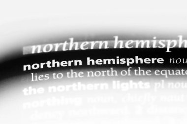 Kuzey Yarımküre Word'de bir sözlük. Kuzey Yarımküre kavramı.