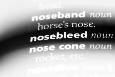 burun kanaması Word'de bir sözlük. burun kanaması kavramı.