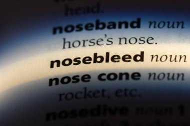 burun kanaması Word'de bir sözlük. burun kanaması kavramı.