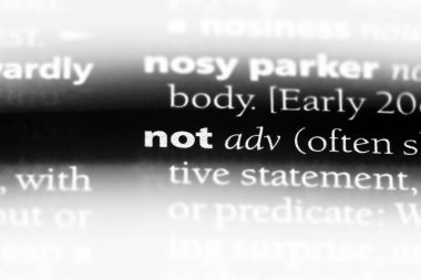 değil tek kelimeyle bir sözlük. değil kavramı.