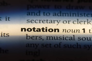 bir sözlüğü'ndeki gösterimi sözcüğü. gösterimi kavramı.