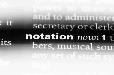 bir sözlüğü'ndeki gösterimi sözcüğü. gösterimi kavramı.