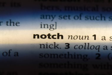 çentik Word'de bir sözlük. çentik kavramı.