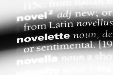 bir sözlüğü'ndeki kısa roman sözcüğü. kısa roman kavramı.