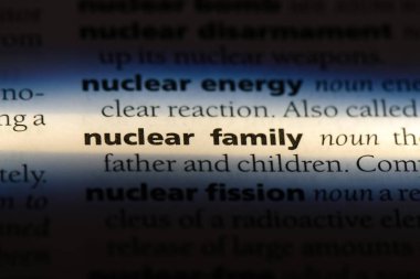 çekirdek aile Word'de bir sözlük. çekirdek aile kavramı.