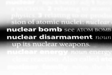 nükleer silahsızlanma Word'de bir sözlük. nükleer silahsızlanma kavramı.