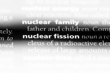 Nükleer fisyon Word'de bir sözlük. Nükleer fisyon kavramı.