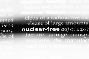 Nükleer ücretsiz tek kelimeyle bir sözlük. Nükleer ücretsiz kavramı.