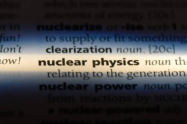 nükleer fizik Word'de bir sözlük. nükleer fizik kavramı.