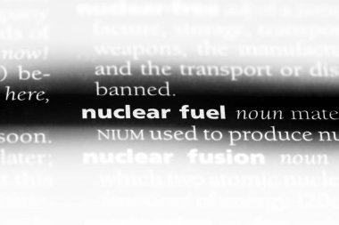 nükleer yakıt Word'de bir sözlük. nükleer yakıt kavramı.