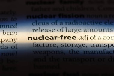 Nükleer ücretsiz tek kelimeyle bir sözlük. Nükleer ücretsiz kavramı.