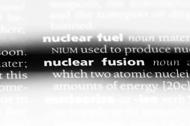 nükleer füzyon Word'de bir sözlük. nükleer füzyon kavramı.