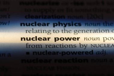 nükleer enerji Word'de bir sözlük. nükleer enerji kavramı.