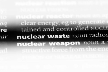 nükleer atık tek kelimeyle bir sözlük. nükleer atık kavramı.