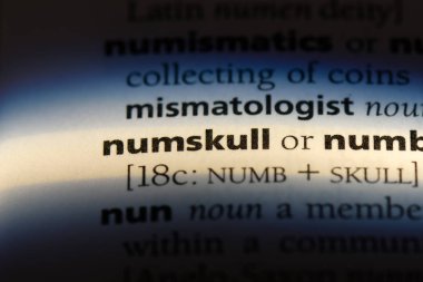 bir sözlüğü'ndeki dangalakla sözcüğü. dangalakla kavramı.