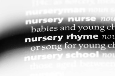 çocuk şiiri Word'de bir sözlük. çocuk şiiri kavramı.