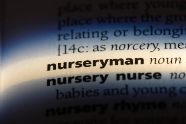nurseryman sözcük sözlüğe. nurseryman kavramı.