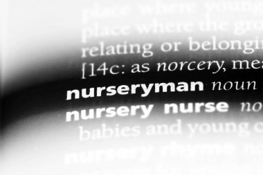 nurseryman sözcük sözlüğe. nurseryman kavramı.
