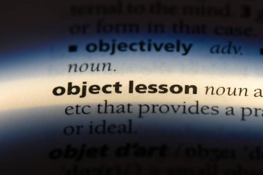 ibret Word'de bir sözlük. ibret kavramı.