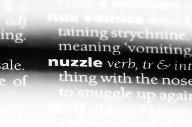 sözcük sözlükte nuzzle. kavram nuzzle.