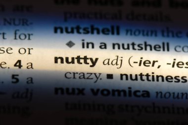 ceviz gibi tek kelimeyle bir sözlük. çatlak kavramı.