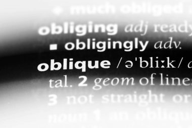 bir sözlüğü'ndeki eğik sözcüğü. eğik kavramı.