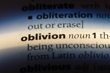 AF kelimesi sözlük. Oblivion kavramı.