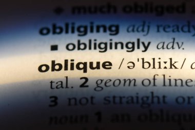 bir sözlüğü'ndeki eğik sözcüğü. eğik kavramı.