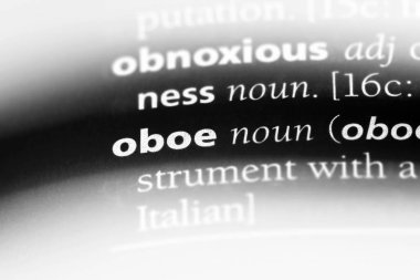 Obua Word'de bir sözlük. Obua kavramı.