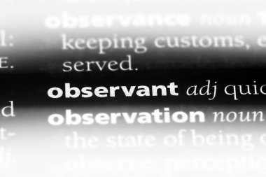 bir sözlüğü'ndeki gözlemci sözcüğü. gözlemci kavramı.