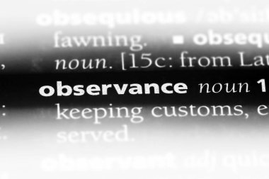 bir sözlüğü'ndeki gözetilmesi sözcüğü. gözetilmesi kavramı.