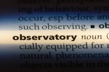 Gözlemevi Word'de bir sözlük. Gözlemevi kavramı.