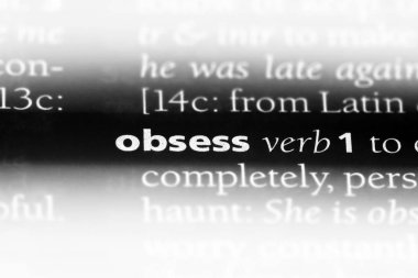 bir sözlüğü'ndeki sözcüğü takıntısı. kavram takıntısı.