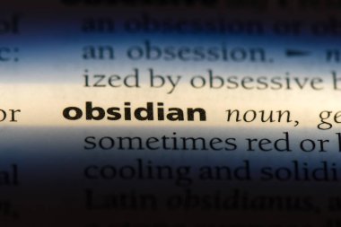 obsidyen Word'de bir sözlük. obsidyen kavramı.