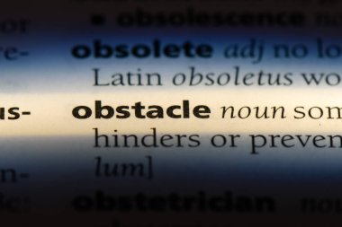 bir sözlüğü'ndeki engel sözcüğü. engel kavramı.