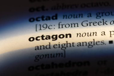 Sekizgen Word'de bir sözlük. Sekizgen kavramı.