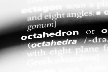 bir sözlüğü'ndeki octahedron sözcüğü. octahedron kavramı.