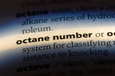 oktan sayısı Word'de bir sözlük. oktan sayısı kavramı.