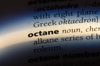 oktan Word'de bir sözlük. oktan kavramı.