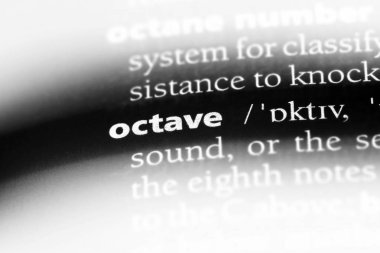 oktav Word'de bir sözlük. oktav kavramı.