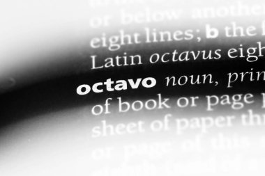 Octavo sözcük sözlüğe. Octavo kavramı.