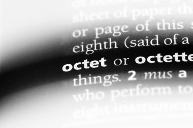 Sekizli Word'de bir sözlük. Sekizli kavramı.