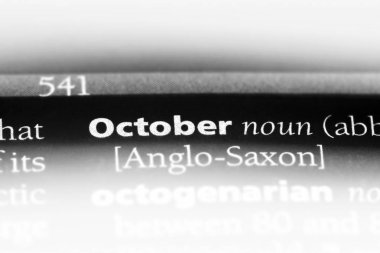 Ekim Word'de bir sözlük. Ekim kavramı.