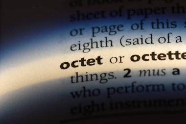 Sekizli Word'de bir sözlük. Sekizli kavramı.