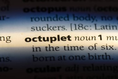 octuplet Word'de bir sözlük. octuplet kavramı.