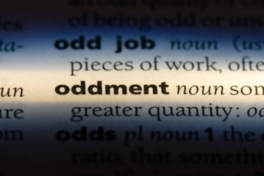 oddment sözcük sözlüğe. oddment kavramı.